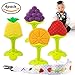 Baby Teething Toys - Tinabless Teething Keys Set Soft Silicone BPA-Free Baby Fruit Teethers Toys with Pacifier Clip/Holder for Infant and Toddler (4 pack)