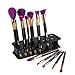 Cosmetic Shelf, Yoyorule 15 Hole Square Makeup Brush Holder Drying Rack Organizer Cosmetic Shelf Tool