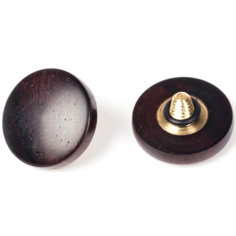 VKO Wood Soft Shutter Release Button,Delicate Camera Shutter Button 12mm Convex Surface Purple Black 1 PCS (Wood Grain Random)