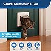 PetSafe Staywell 4 Way Locking Classic Cat Flap, Easy Install, Durable, Pet Door for Cats - (Tunnel Included), White