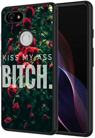 Google Pixel 3 XL Case, AIRWEE Slim Shockproof Silicone TPU Back Protective Cover Case for Google Pixel 3 XL (2018),Kiss My Ass Bitch