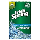 Irish Spring Moisture Blast Moisturizing bar Soap - 72Count (12 Pack of 6 bars)