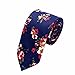 AUSKY 4 Packs Skinny Neckties for Men Boys, 2.35'' Wide Slim Ties in Different Textured Style Mixed set