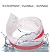 Door Weather Stripping, KELIIYO Weather Stripping for Doors Bottom Self-Adhesive Silicone Rubber Under Door Draft Stopper Noiseproof Door Threshold Seal Strip(2 in W x 39 in L), White 1 Pack