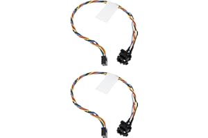 Micro Traders 2X 5Pin Power Switch Button Cable 04M0RP Compatible with Dell 3040 3046 3050 5040 5050 7040 7050 10cm