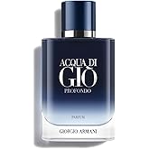 Armani Beauty – Acqua di Giò Profondo – Eau de Parfum – Cologne for Men – Fougère Aromatic & Ambery Men’s Fragrance – Bergamot, Everlasting essence, Cistus & Patchouli Not - 1.6 Fl Oz