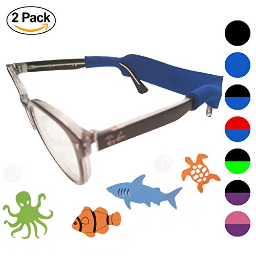 Baby Glasses Strap 2pk with Bonus Deep Sea Adventure Stickers (Blue) - Thumbnail 7