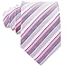 Striped Ties for Men - Woven Necktie - Pink