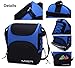 MIER Large Insulated Lunch Bag Reusable Lunch Box Picnic Cooler Bag for Men, Women, Adjustable Shoulder Strap (Blue)