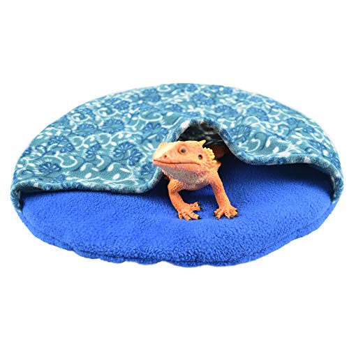 YUYUSO Extra Large Reptile Hide with Soft Pad 15 Inch Hide Habitat