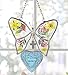 BANBERRY DESIGNS in Loving Memory Butterfly Suncatcher Pressed and Dried Flower Sun Catcher Sympathy Bereavement Remembrance Gift for Loss of a Loved One Memorial Message Included 4½”H