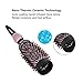 Round Brush,Hair Blow Dryer brush INNOLV Nano Thermal Ceramic &Ionic barrel with drying adaptor,Fast Airflow for Hair Drying,Styling,Curling,Rose Gold Color(7-11inch Long Hair)