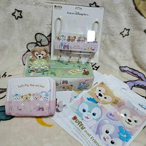廃盤ショップ袋付き東京ディズニーシーダッフィーフレンズのかくれんぼ キーフック ポーチ ティッシュボックスカバー