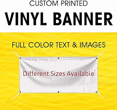 Amazon Com Custom Vinyl Full Color Banner Indoor Outdoor With