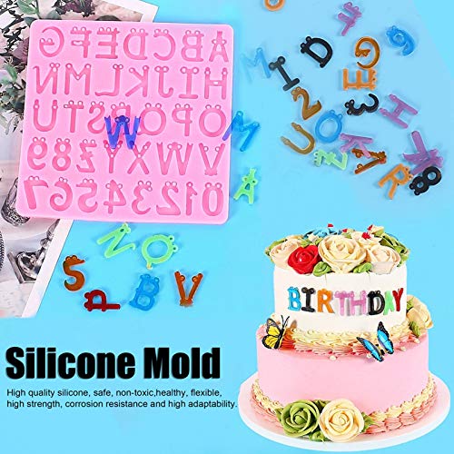 Letters Siliconen Mallen Nummer Alfabet Patroon Siliconen Mal voor DIY Chocolade Fondant Taart Decoratie voor DIY… - Afbeelding 6