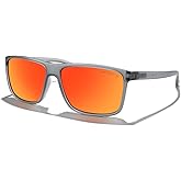 MERRY'S Rectangular Polarized Sports Sunglasses for Men Women Cycling Driving Fishing UV400 Protection S8225