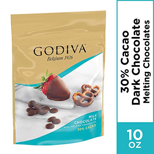Godiva Milk Chocolate Premium Baking Chocolate Wafers, 10 oz - Thumbnail 3