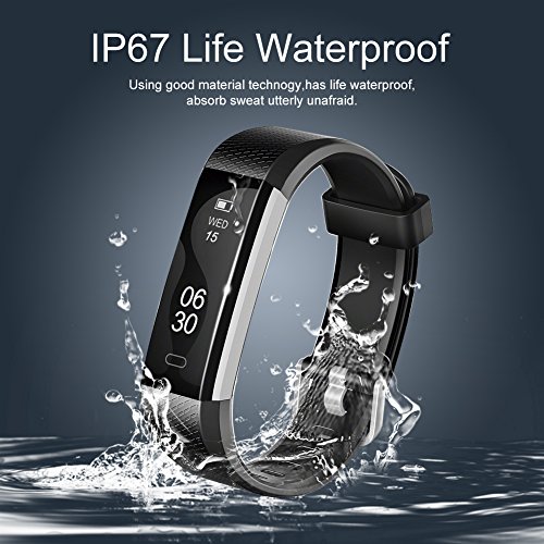 Activity Tracker , Lintelek Slim Fitness Tracker Watch, Touch Screen