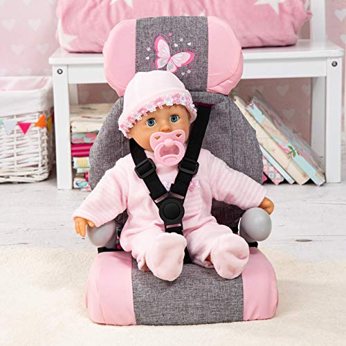 Bayer Design 67533AA Deluxe Puppen-Autositz, Puppensitz, Puppenzubehör, mit Gurt, 46cm – Bild 7