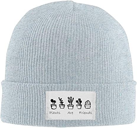Plants are Friends Printed Man Beanie Ski Hat Vintage Collectible Toboggan Wool Hat