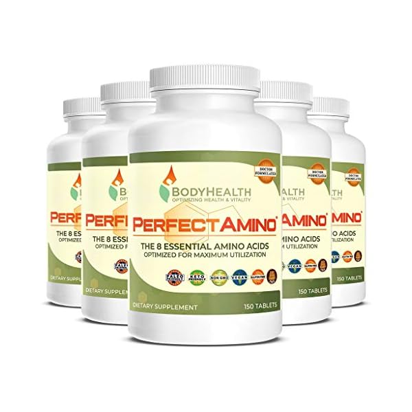 BodyHealth PerfectAmino Tablets (1PK), All 8 Essential Amino Acids with