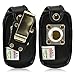 Turtleback Fitted Case for Kyocera DuraXV DuraXA Flip Phone Black Leather Rotating Removable Metal Belt Clip -