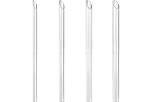 6ixGosh Piercing Needles Receiving Tubes for Piercing Needles Stainless Steel Body Jewelry Piercing Receiver Needles for Nose Septum Ear Belly Cartilage Daith Piercing Suppliers (7mm 8mm 9mm 10mm)