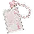 Hileapx Kpop Photocard Holder Keychain, Cute Acrylic Butterfly Photo Card Holder for Kpop Album Card (No Photocard) (Pink)