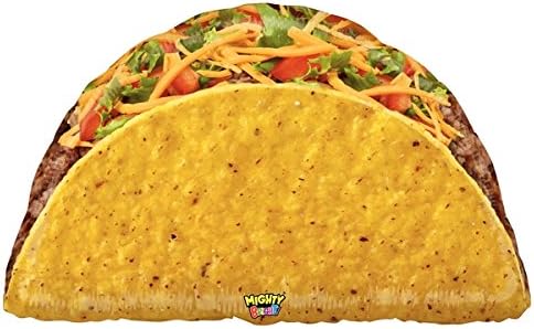 1 XL Party Balloon New 32 inch Taco Realistic Cinco de Mayo Fiesta Taco Truck Decor Favors