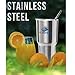 Stainless Steel Vacuum-Insulated commuter Travel 30oz Tumbler Cup W/Spill And Splash Proof Lid HC REFRESH - Keeps Your Drink Cold/Hot - For Camping Beach Office On The Go Two Straws Cleanning Brush