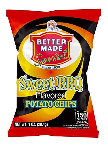 thumbnail interactive-video image 1 of Better Made Potato Chips - Choose Your Own Flavors 50 X 1oz Bags 50 Pack Bbq Original Red Hot Sweet Heat Sour Cream Onion Salt 1 of 11