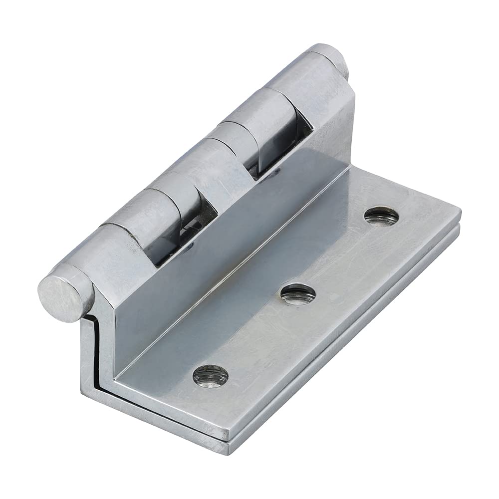TIMCO Cranked Ball Race Hinges - Solid Brass - Polished Chrome