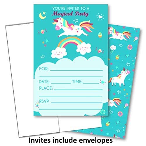 amazoncom unicorn birthday party invitations unicorn