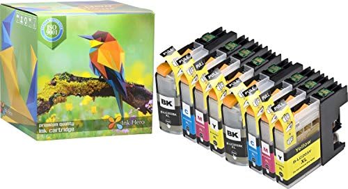 Ink Hero 8 Black HIGH YIELD Ink Cartridges for Brother LC-203 MFC-J4320DW MFC-J4420DW MFC-J460DW MFC-J4620DW MFC-J480DW MFC-J485DW MFC-J5520DW MFC-J5620DW MFC-J5720DW MFC-J680DW MFC-J880DW MFC-J885DW