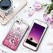Ruky iPhone 7 Plus Case, iPhone 8 Plus Glitter Case, Gradient Quicksand Series Bling Liquid Floating TPU Bumper Cushion Women Girls Case for iPhone 6 Plus 6s Plus 7 Plus 8 Plus, Gradient Pink