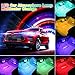 Car LED Strip Light, APP Controller Car Interior Lights, Waterproof Multicolor Music Under Dash Lighting Kits for iPhone Android Smart Phone, Car Charger Included, DC 12Vthumb 1