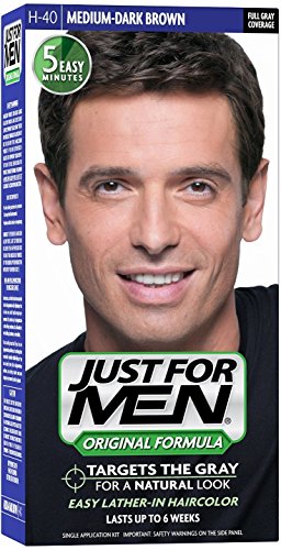 JUST FOR MEN Hair Color H-40 Medium Dark-Brown 1 ea (Pack of 7)