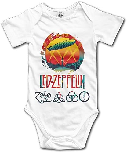 Grace Little Led Zeppelin Celebration Day Unisex Funny Toddler Romper Baby Boy Bodysuit 6 M White