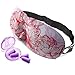 Eye Mask for Women Sleep Mask Moldex Ear Plugs Buckle Closure Does Not Snag Hair