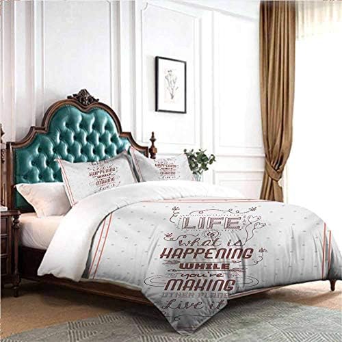 Hiiiman Comforter Bedding Set 4pcs Life 