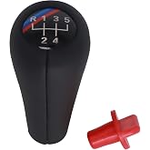 HiSport Gear Shifter Knob,5-Speed Leather Car Stick Shifting Knobs Lever | Compatible With BMW E34 E39 M5 M3 M6 E36 E46 E21 E30 and Most Manual Transmission Vehicle