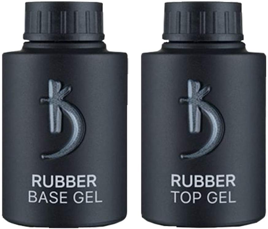 Professional Rubber Top & Base Gel Set By Kodi | 35ml | Soak Off, Polish Fingernails Coat Kit | For Long Lasting Nails Layer | Easy To Use, Non-Toxic & Scentless | Cure Under LED Or UV Lamp
