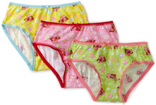Strawberry Shortcake Little Girls' Strawberry Allover 3 Pack Panties