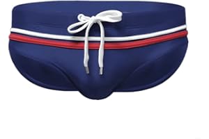 Top Spot Apparel Men's Low Rise Swim Briefs, Classic Navy