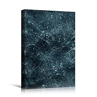 Canvas Wall Art Dark Green and White Abstract Colorful Contemporary Hallway Mixed Media Multicolor Patterns - 12x18 inches