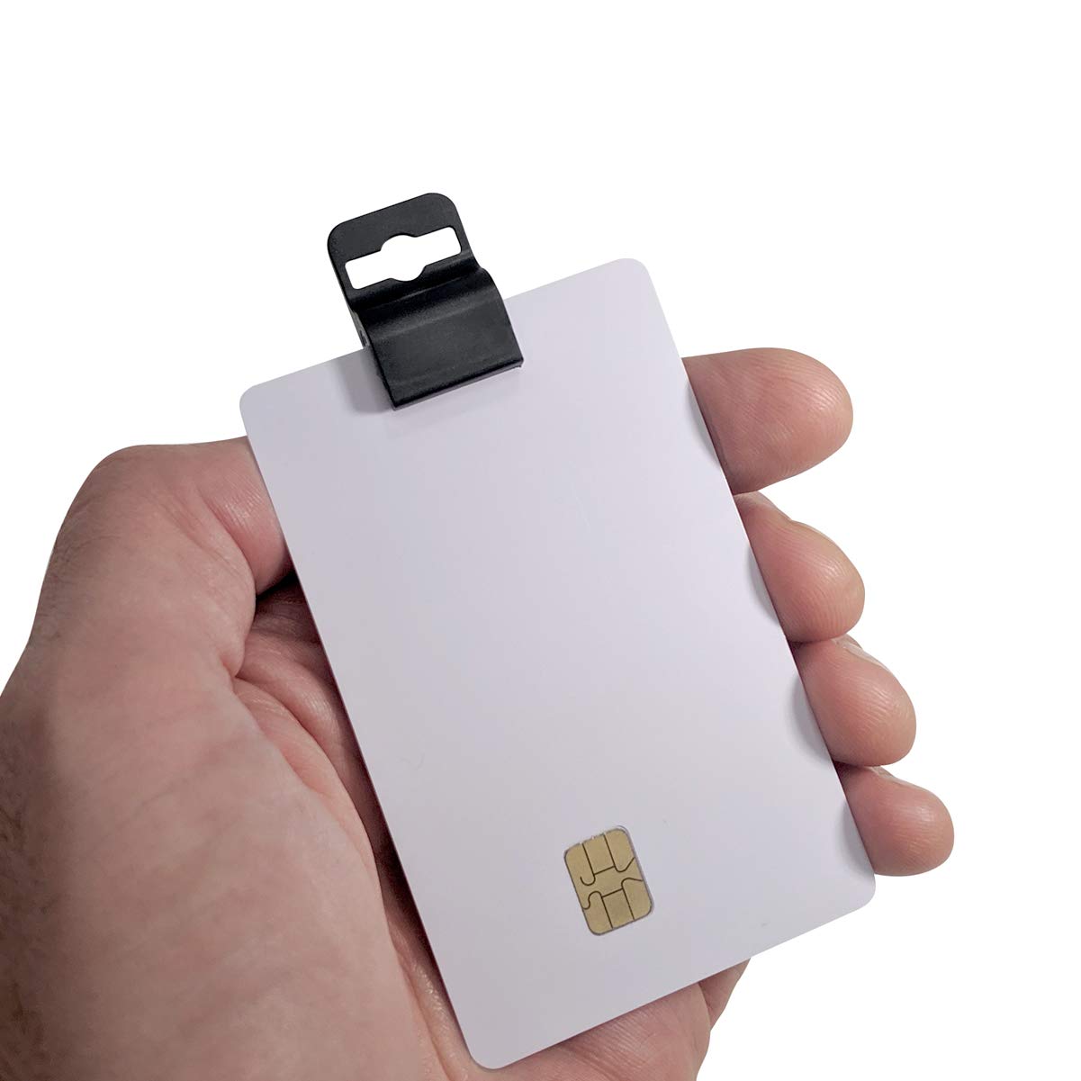 Black Gripper Card Holder Clamps for Standard Thickness ID Badge, Smart