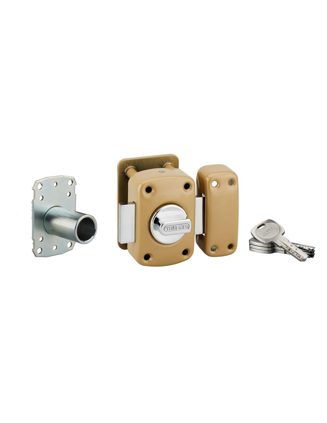 THIRARD - Transit 2 high Security Lock with Button and Cylinder 45 mm - 98610