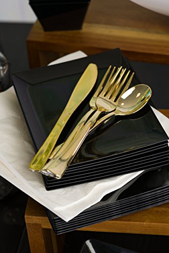 5 Plastic+Silverware+Heavyweight+Disposable+Flatware