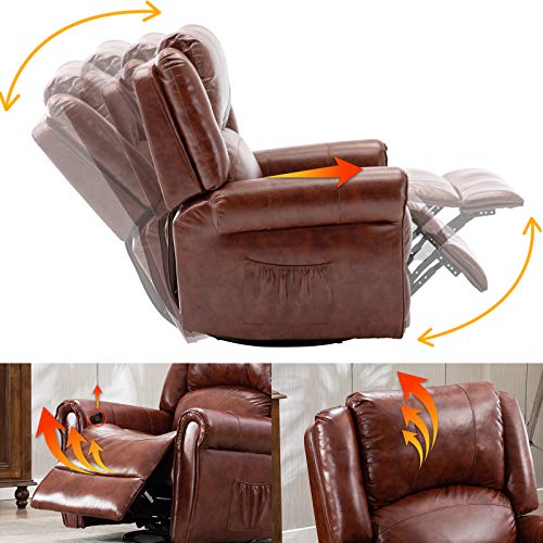 Pongsona Massage Recliner Chair with Heat Ergonomic Rocker Recliner