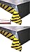 2 Pack Construction Zone All Over Print Birthday Plastic Table Cover, 54 x 108, Yellow/Black/Gray
